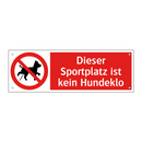 Dieser Sportplatz ist kein Hundeklo