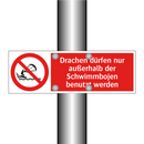 Drachen dürfen nur außerhalb der Schwimmbojen benutzt werden