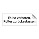 Es ist verboten, Roller zurückzulassen