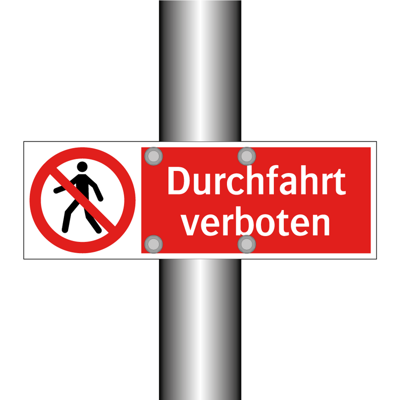 Durchfahrt verboten