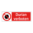 Durian verboten