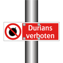 Durians verboten