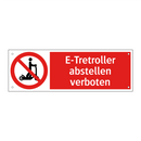 E-Tretroller abstellen verboten