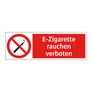 E-Zigarette rauchen verboten