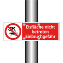 Eisfläche nicht betreten Einbruchgefahr