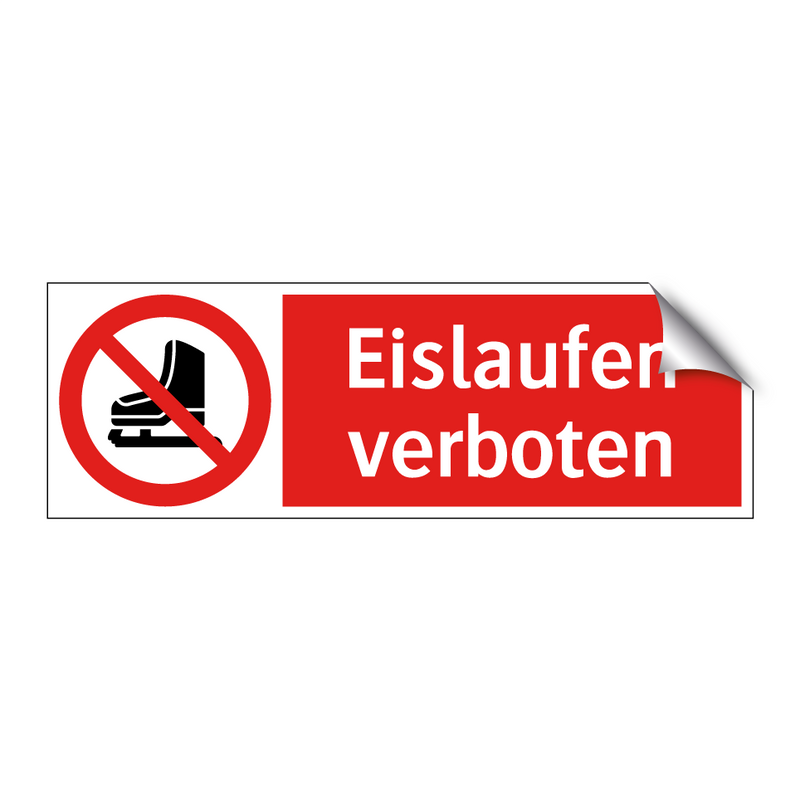 Eislaufen verboten
