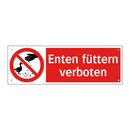 Enten füttern verboten