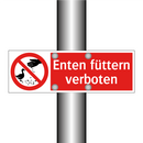 Enten füttern verboten