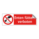 Enten füttern verboten