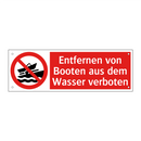 Entfernen von Booten aus dem Wasser verboten