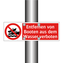 Entfernen von Booten aus dem Wasser verboten