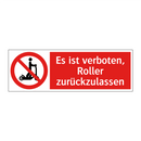 Es ist verboten, Roller zurückzulassen