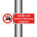 Fahren mit einem Fahrzeug verboten