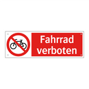 Fahrrad verboten