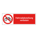 Fahrradabstellung verboten