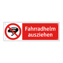 Fahrradhelm ausziehen