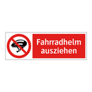 Fahrradhelm ausziehen