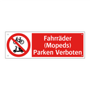 Fahrräder (Mopeds) Parken Verboten