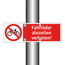 Fahrräder abstellen verboten!