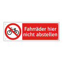 Fahrräder hier nicht abstellen