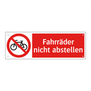 Fahrräder nicht abstellen