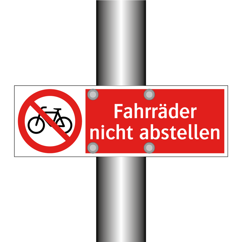 Fahrräder nicht abstellen