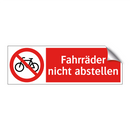 Fahrräder nicht abstellen