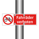 Fahrräder verboten