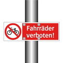 Fahrräder verboten!