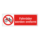 Fahrräder werden entfernt