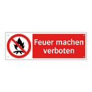 Feuer machen verboten