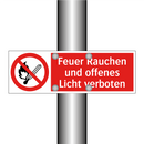 Feuer Rauchen und offenes Licht verboten
