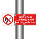 Feuer, offene Zündquelle und Rauchen verboten!