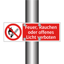 Feuer, Rauchen oder offenes Licht verboten