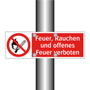 Feuer, Rauchen und offenes Feuer verboten