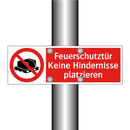 Feuerschutztür Keine Hindernisse platzieren