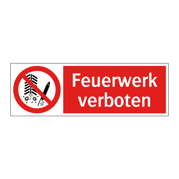 Feuerwerk verboten