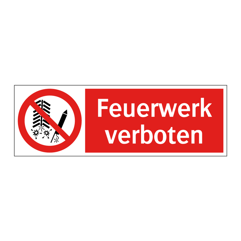 Feuerwerk verboten