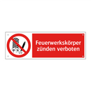 Feuerwerkskörper zünden verboten