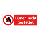 Filmen nicht gestattet
