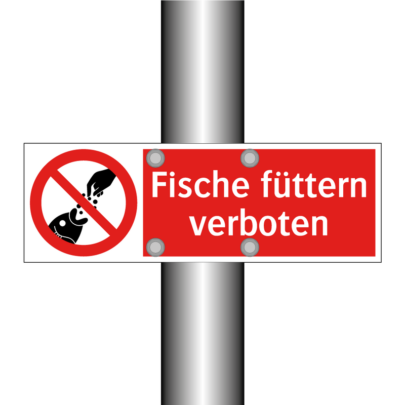 Fische füttern verboten