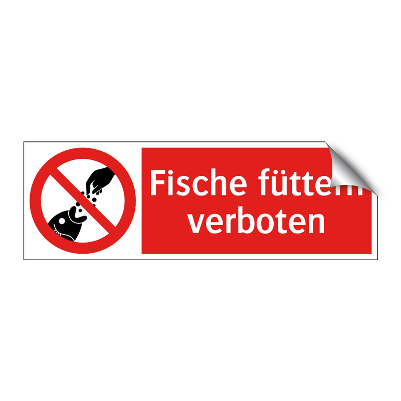 Fische füttern verboten