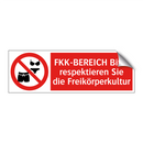 FKK-BEREICH Bitte respektieren Sie die Freikörperkultur