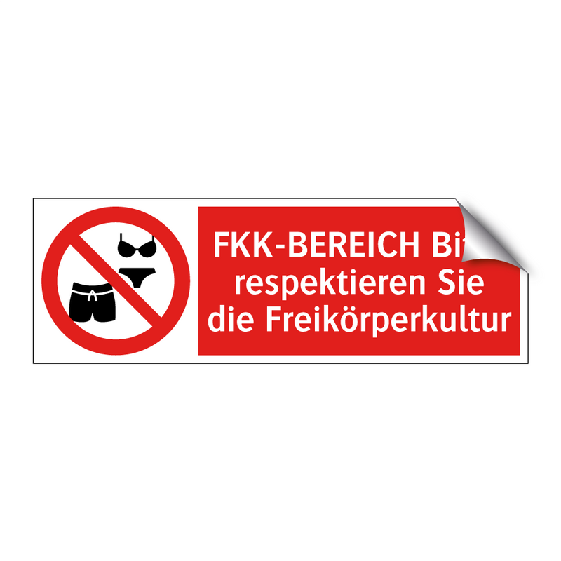 FKK-BEREICH Bitte respektieren Sie die Freikörperkultur