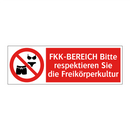 FKK-BEREICH Bitte respektieren Sie die Freikörperkultur