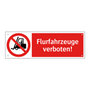Flurfahrzeuge verboten!