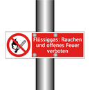 Flüssiggas: Rauchen und offenes Feuer verboten
