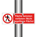 Fläche betreten verboten (Nicht begehbare Fläche)