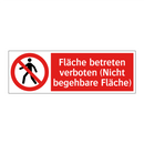 Fläche betreten verboten (Nicht begehbare Fläche)