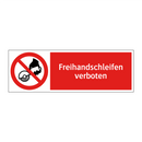 Freihandschleifen verboten